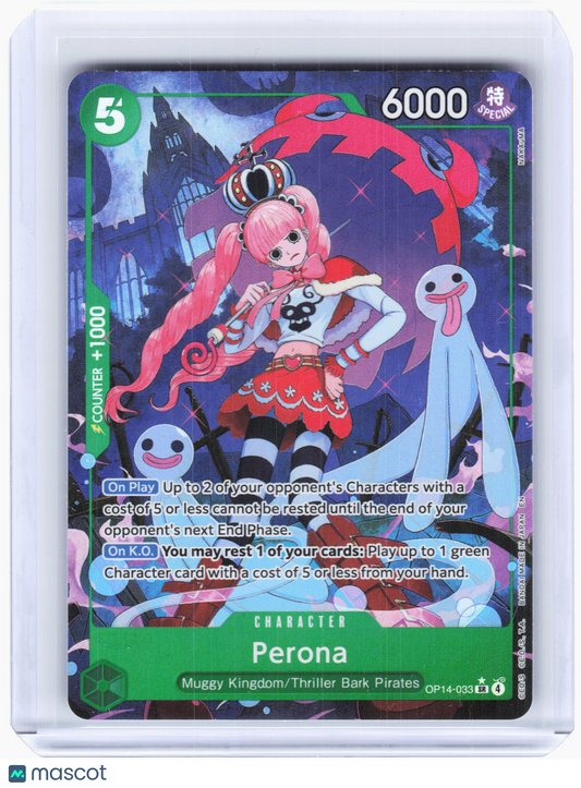 2026 Perona #OP14-033 The Azure Sea's Seven—Super Rare Foil (Alt Art) [LP]