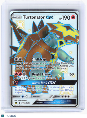 2019 Pokemon—Turtonator GX #SV52/SV94 Hidden Fates: Shiny Vault—Shiny Holo Rare