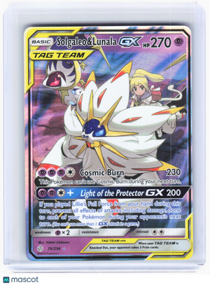 2019 Pokemon—Solgaleo & Lunala GX #75/236 Cosmic Eclipse—Ultra Rare Holo