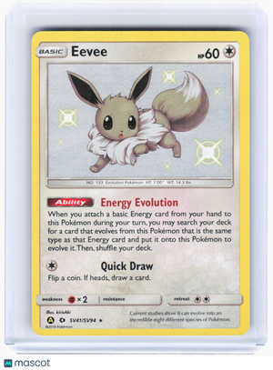 2019 Pokemon—Eevee #SV41/SV94 Hidden Fates: Shiny Vault—Shiny Holo Rare Holo