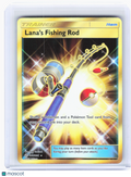2019 Pokemon—Lana's Fishing Rod #266/236 Cosmic Eclipse—Secret Rare Holo