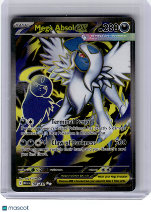 2025 Pokemon—Mega Absol EX #161 Mega Evolution—Ultra Rare Holo