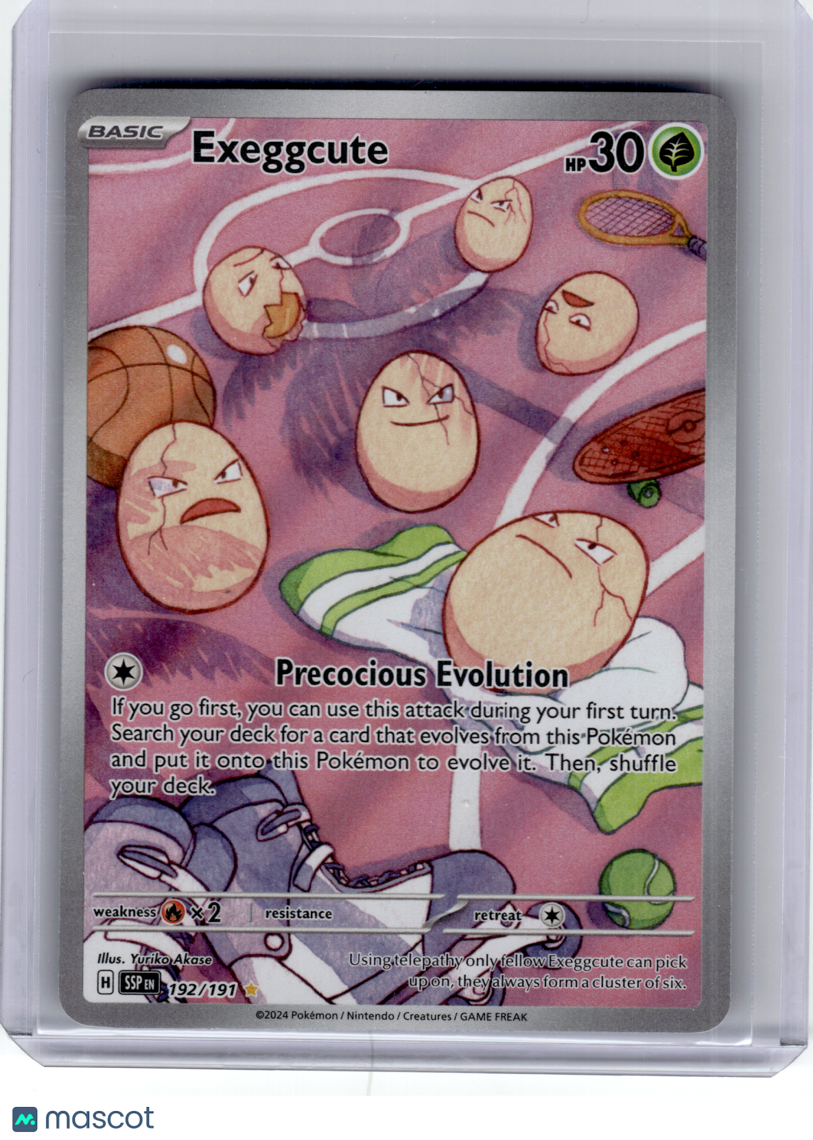 2024 Pokemon—Exeggcute #192 Surging Sparks—Illustration Rare Holo
