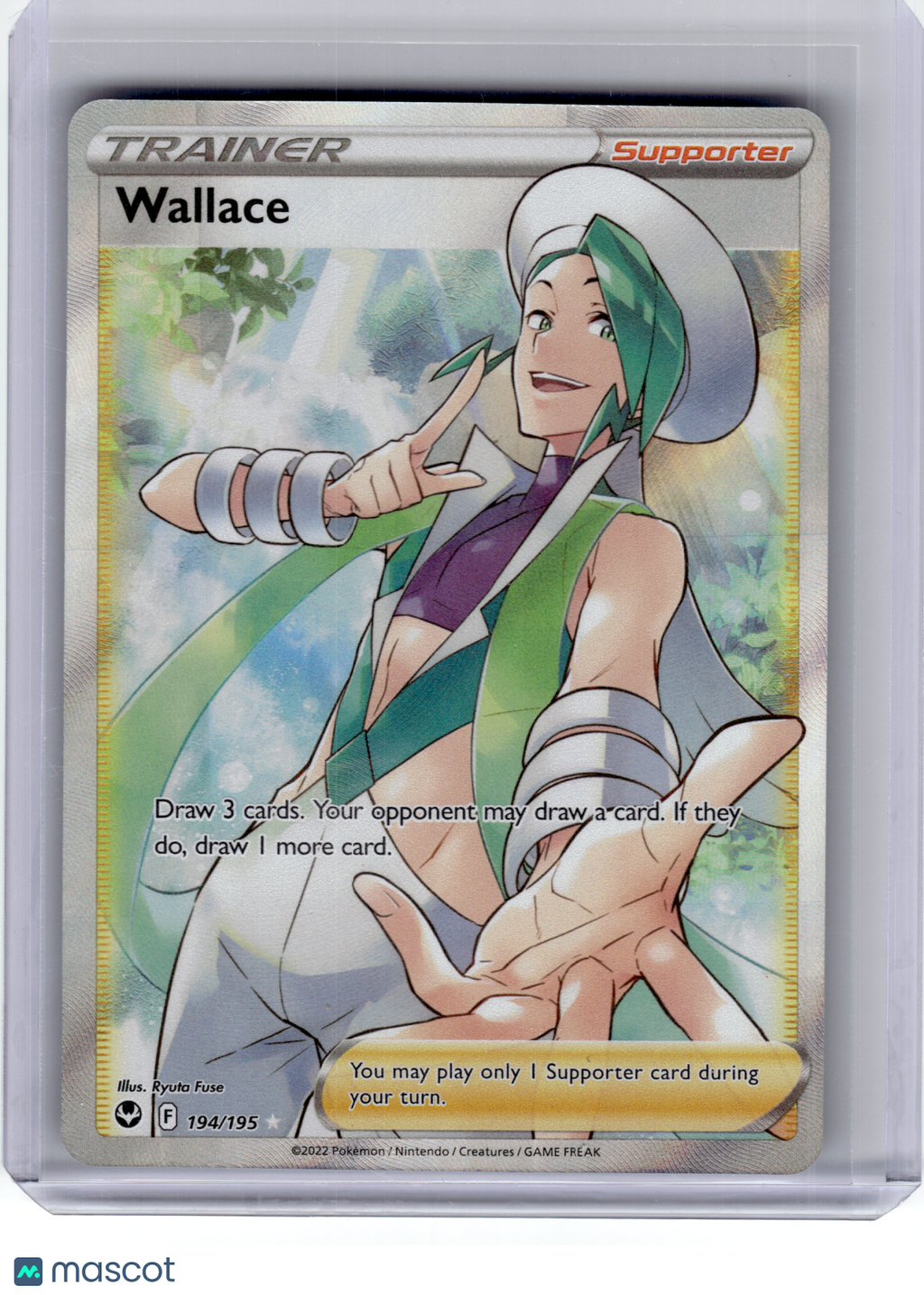 2022 Pokemon—Wallace #194 Silver Tempest—Ultra Rare Holo