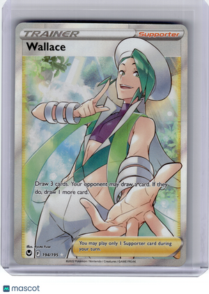 2022 Pokemon—Wallace #194 Silver Tempest—Ultra Rare Holo
