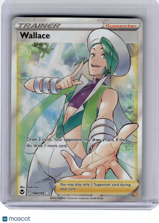 2022 Pokemon—Wallace #194 Silver Tempest—Ultra Rare Holo
