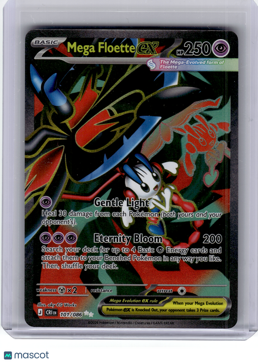 2026 Pokemon—Mega Floette EX #101 Chaos Rising—Ultra Rare Holo