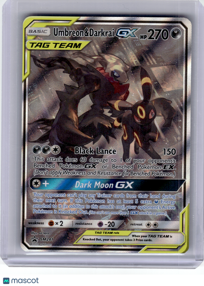 2020 Pokemon—Umbreon & Darkrai GX #SM241 SM Promos—Black Star Promo Holo [LP]