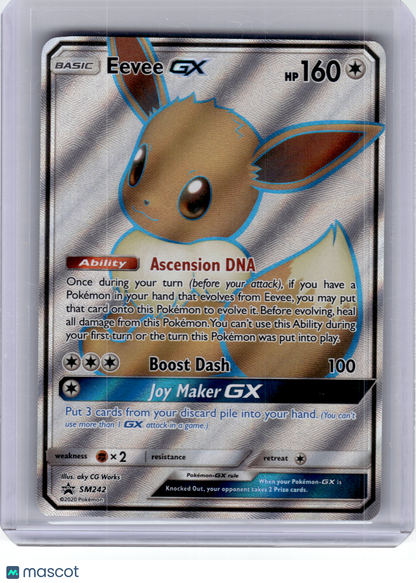 2020 Pokemon—Eevee GX #SM242 Sun & Moon—Black Star Promo Holo