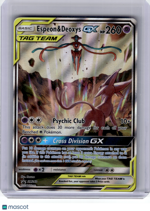 2020 Pokemon—Espeon & Deoxys GX #SM240 SM Promo—Black Star Promo Holo [LP]