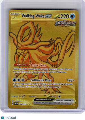 2025 Pokemon—Walking Wake EX #178 Prismatic Evolutions—Hyper Rare Gold