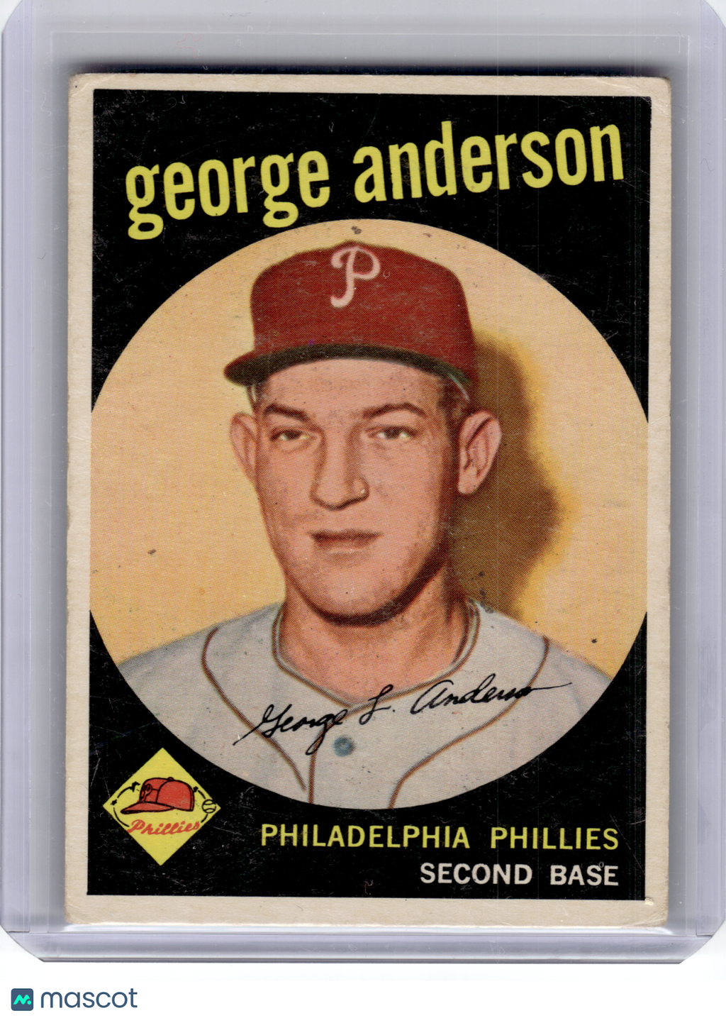 1959 Topps Baseball—George Anderson #338 —Very Good