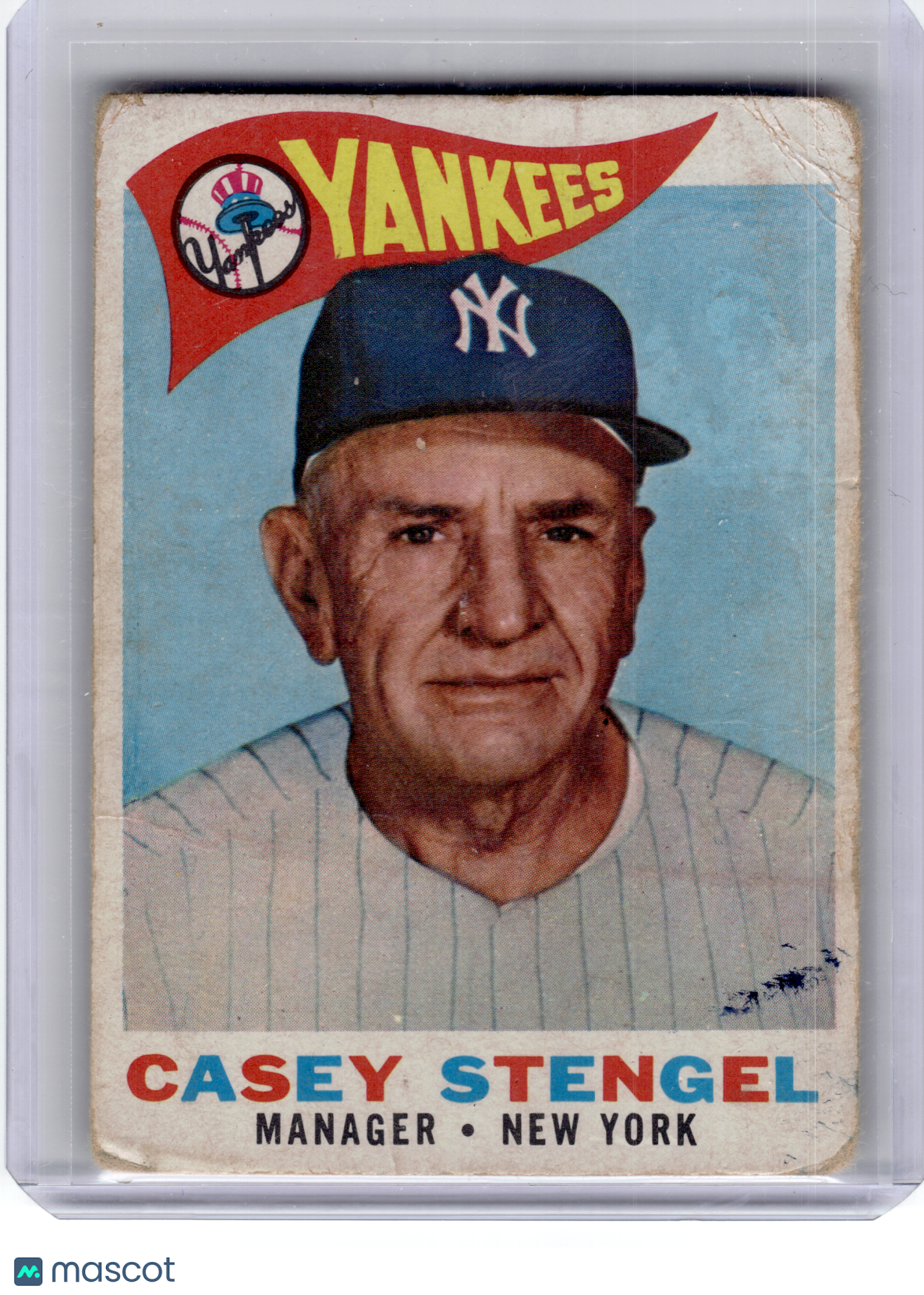 1960 Topps Baseball—Casey Stengel #227 —Poor