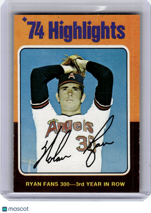 1975 Topps Baseball—Nolan Ryan #5 —Very Good