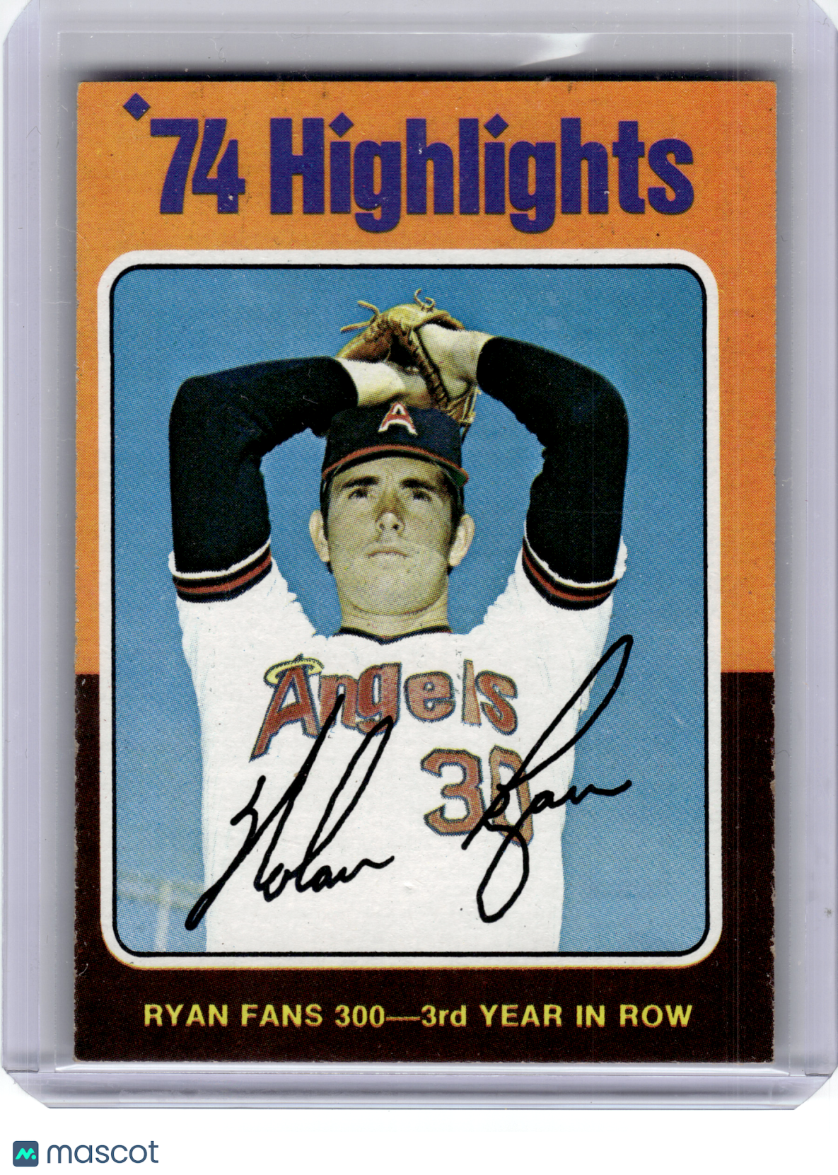 1975 Topps Baseball—Nolan Ryan #5 —Very Good