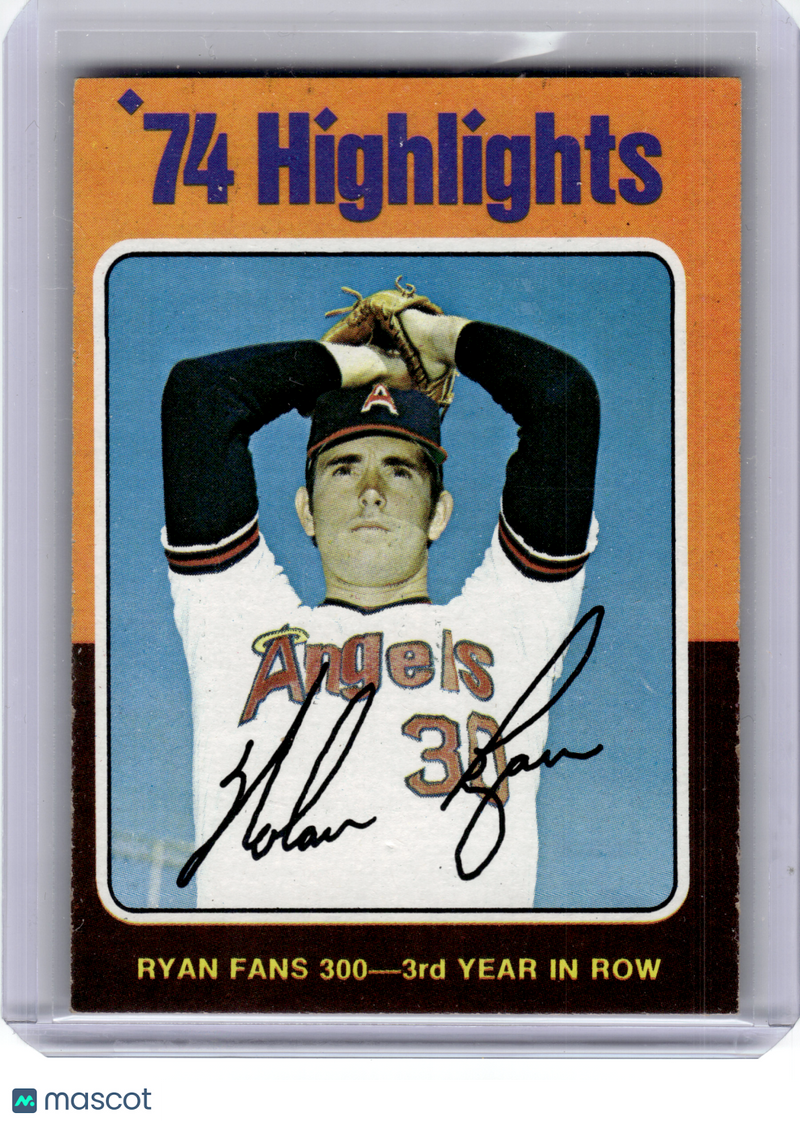1975 Topps Baseball—Nolan Ryan #5 —Very Good
