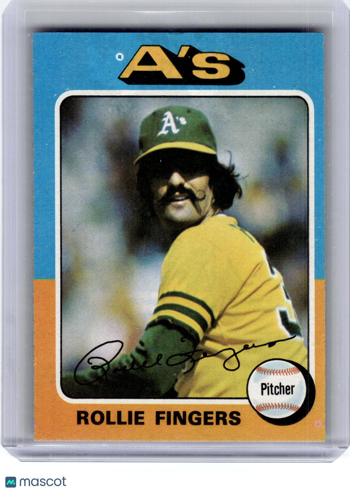 1975 Topps Baseball—Rollie Fingers #21 —Very Good