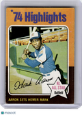 1975 Topps Baseball—Hank Aaron #1 —Very Good