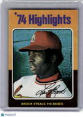 1975 Topps Baseball—Lou Brock #2 —Very Good