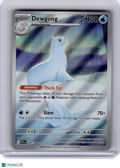 2025 Pokemon—Dewgong #97 Phantasmal Flames—Illustration Rare Holo