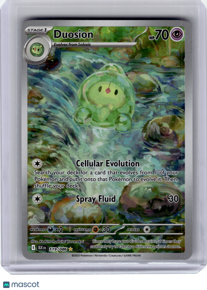 2025 Pokemon—Duosion #119 Black Bolt—Illustration Rare Holo