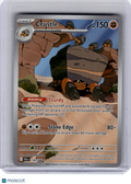 2025 Pokemon—Crustle #130 Black Bolt—Illustration Rare Holo