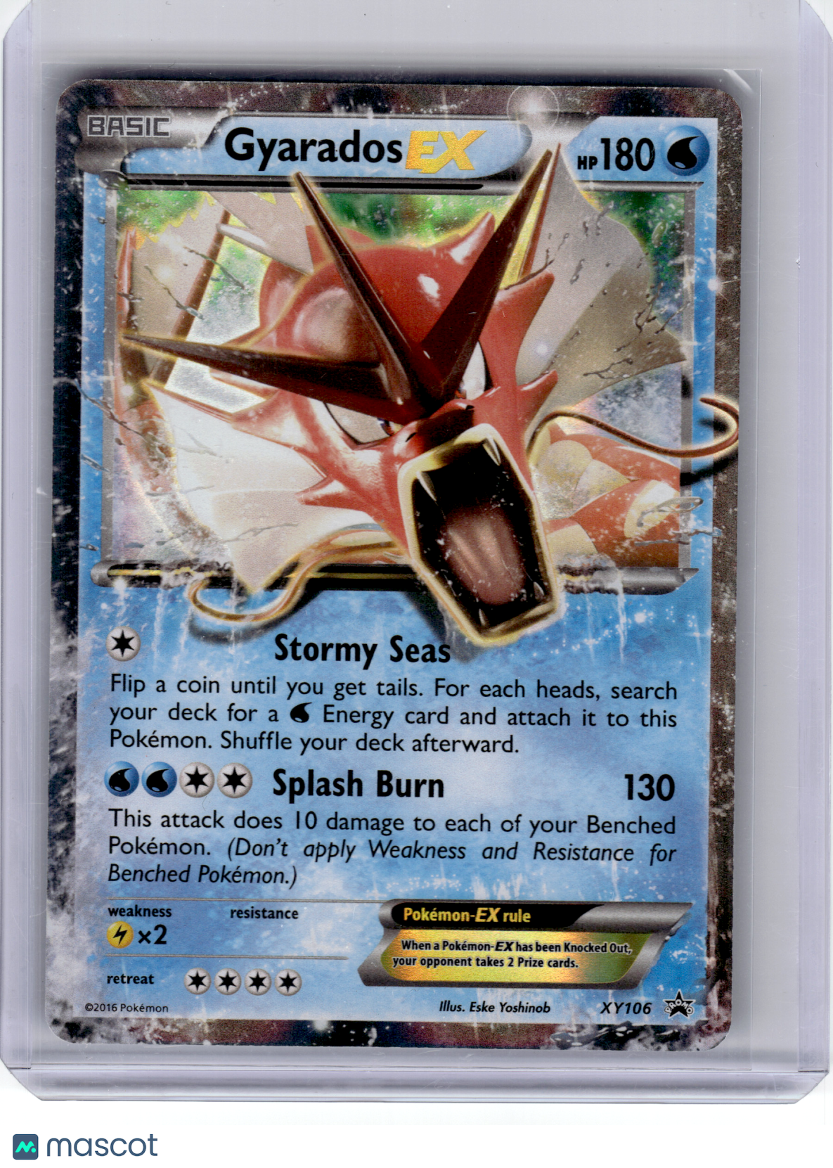 2016 Pokemon—Gyarados EX #XY106 XY—Black Star Promo Holo