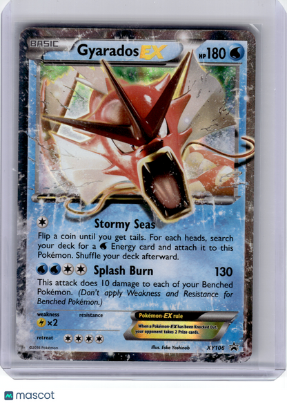 2016 Pokemon—Gyarados EX #XY106 XY—Black Star Promo Holo
