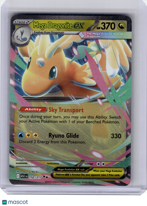 2026 Pokemon—Mega Dragonite EX #152 Ascended Heroes—Double Rare Holo