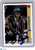 1991 Upper Deck Basketball—Larry Johnson #2 (Signed)—Very Good