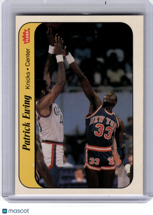 Fleer 1986 Fleer Basketball—Patrick Ewing 6 of 11 —Very Good