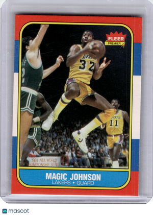 1986 Fleer Premier Basketball—Magic Johnson #53 —Very Good