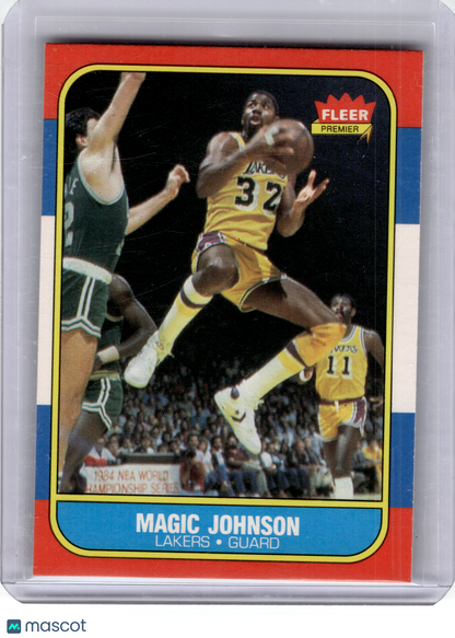 1986 Fleer Premier Basketball—Magic Johnson #53 —Very Good