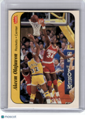 1986 Fleer Stickers Basketball—Akeem Olajuwon #9 of 11 —Very Good