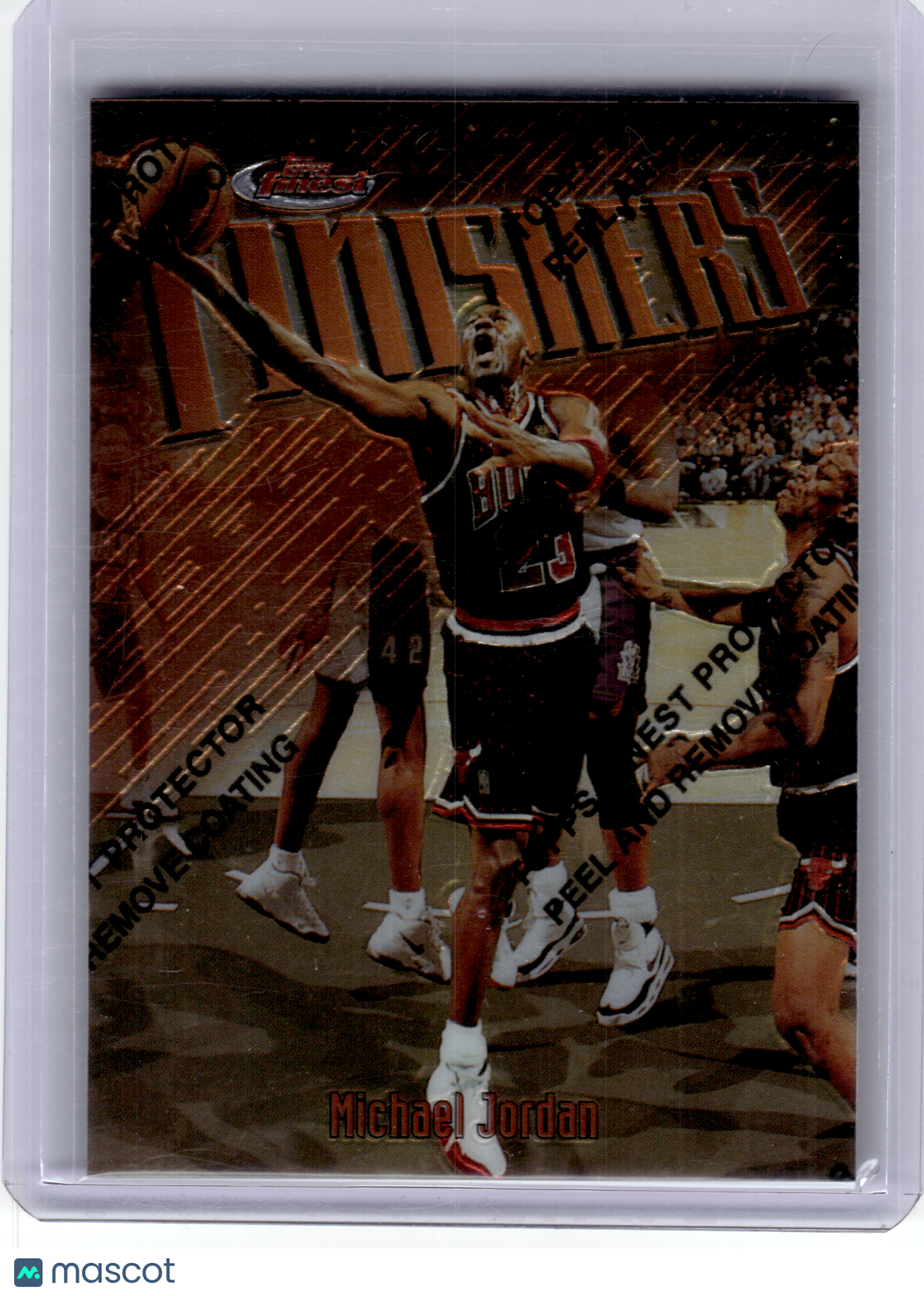 1997 Topps Finest Finishers Basketball—Michael Jordan #F1 Refractor —Very Good