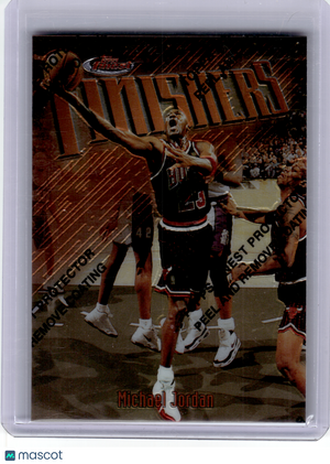 1997 Topps Finest Finishers Basketball—Michael Jordan #F1 Refractor —Very Good