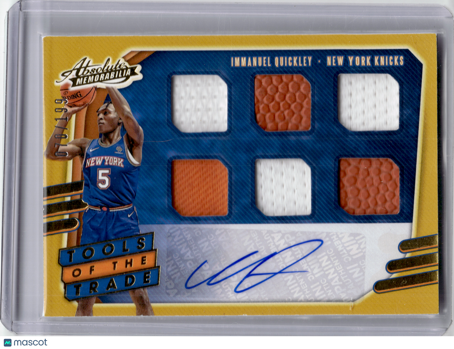 2021 Panini Absolute Memorabilia Tools of the Trade—I. Quickley #TT6-IQU 070/199
