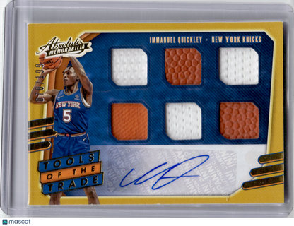 2021 Panini Absolute Memorabilia Tools of the Trade—I. Quickley #TT6-IQU 070/199