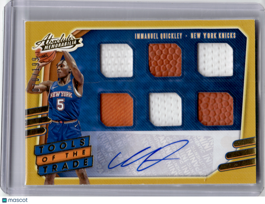 2021 Panini Absolute Memorabilia Tools of the Trade—I. Quickley #TT6-IQU 070/199