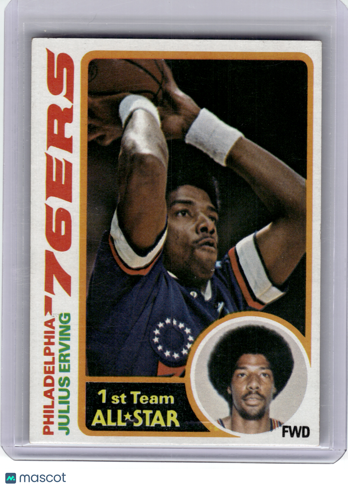 1978 Topps Basketball—Julius Erving #130 —Very Good