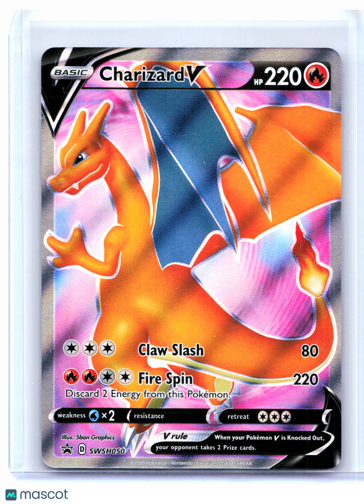 2020 Pokemon—Charizard V #SWSH050 Sword & Shield Promos—Black Star Promo Holo