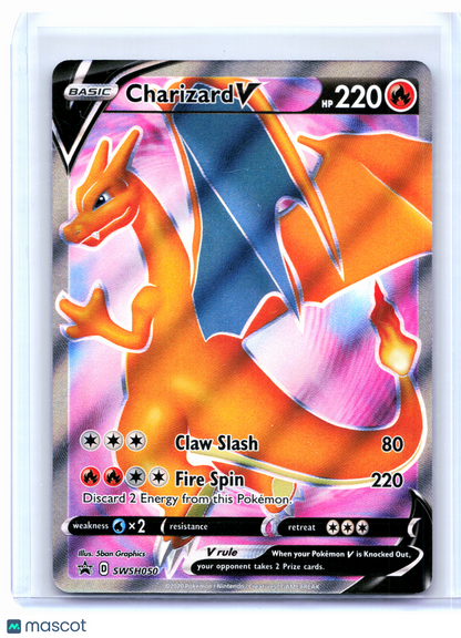2020 Pokemon—Charizard V #SWSH050 Sword & Shield Promos—Black Star Promo Holo