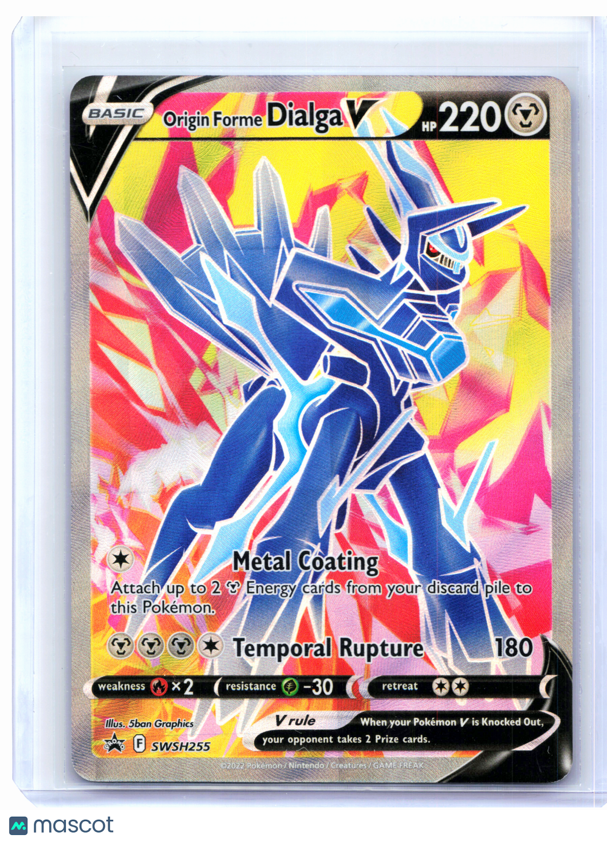 2022 Pokemon—Origin Forme Dialga V #SWSH255 Sword & Shield Promos—Promo Holo
