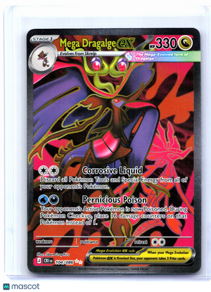 2026 Pokemon—Mega Dragalge ex #104/086 Chaos Rising—Ultra Rare Holo