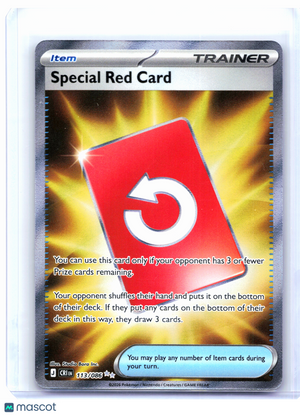 2026 Pokemon—Special Red Card #113/086 Chaos Rising—Ultra Rare Holo