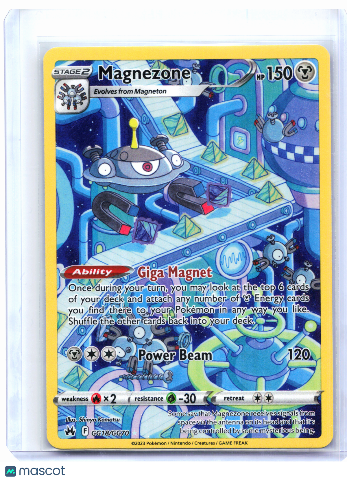 2023 Pokemon—Magnezone #GG18/GG70 Crown Zenith: Galarian Gallery—Ultra Rare Holo
