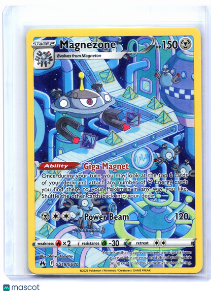 2023 Pokemon—Magnezone #GG18/GG70 Crown Zenith: Galarian Gallery—Ultra Rare Holo