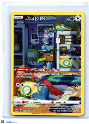 2023 Pokemon—Dunsparce #GG23/GG70 Crown Zenith: Galarian Gallery—Ultra Rare Holo