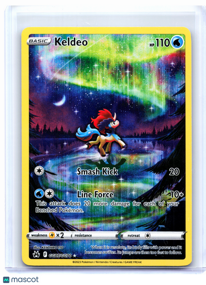 2023 Pokemon—Keldeo #GG07/GG70 Crown Zenith: Galarian Gallery—Ultra Rare [LP]