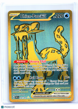 2024 Pokemon—Chien-Pao ex #242/091 Paldean Fates—Hyper Rare Holo [LP]
